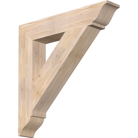 Ekena Millwork Traditional Traditional Smooth Bracket, Douglas Fir, 5 1/2"W x 32"D x 32"H BKT06X32X32TRA01SDF